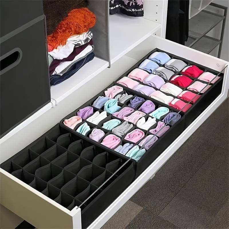 Boite rangement 24 compartiments chaussettes et culotte - A2R Shop